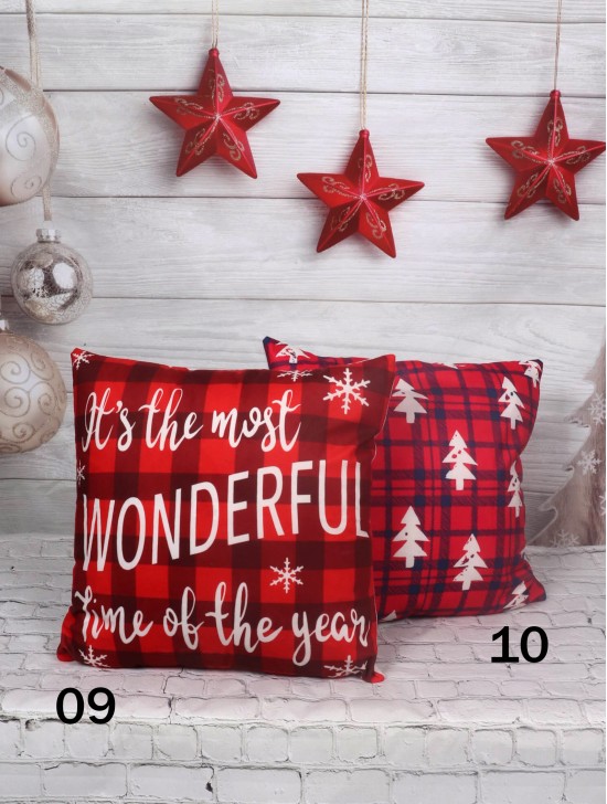 Christmas Print Cushion & Filler